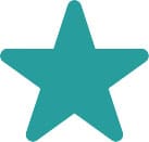 icon teal star