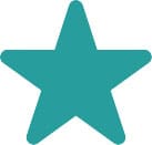 icon teal star